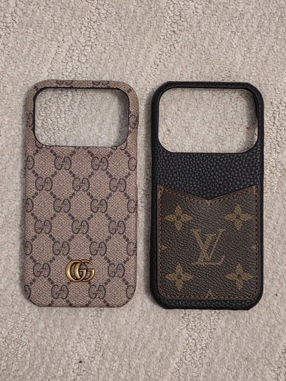 Designer Brown Monogram Phone Case - Luxury Pattern